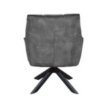 Fauteuil Tino - Stof Adore Darkgrey 68 - Achteraanzicht