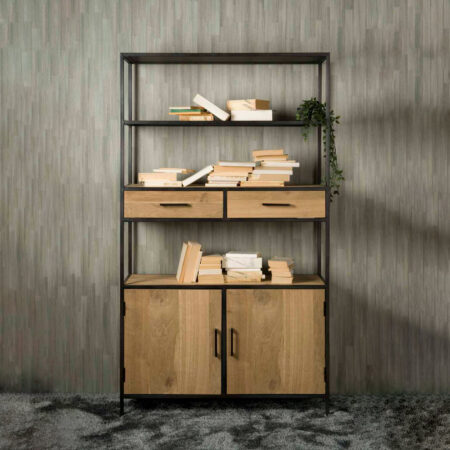 Tower Living Boekenkast Luna 115 cm Eiken