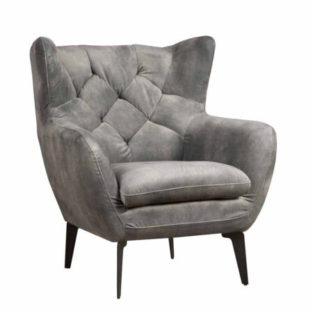 Tower Living Fauteuil Bomba Stof Bliss 4 Grey (2)