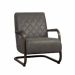 Tower Living Fauteuil Civo Leer Bull Anthracite (2)