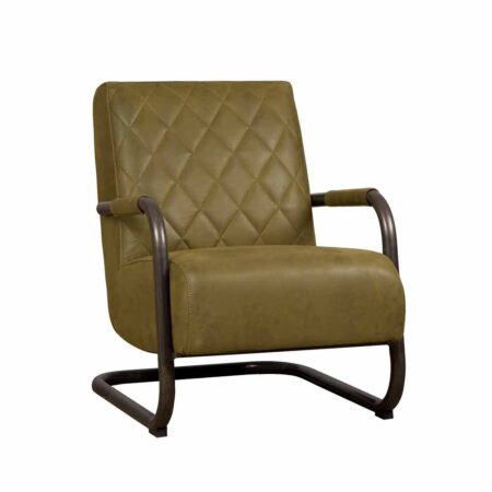 Tower Living Fauteuil Civo Leer Bull Green (2)