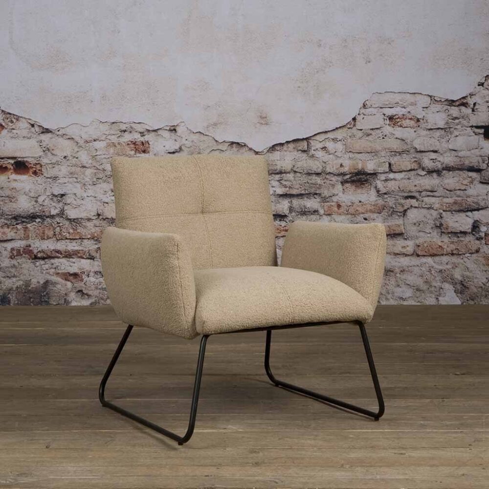 Tower Living Fauteuil Dante Stof Teddy MJ8 3 Light Brown