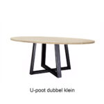 Ovale Eiken Eettafel Rustiek Met U poot dubbel klein.jpg