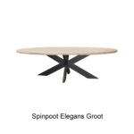 Ovale Eiken Eettafel Rustiek Spinpoot Elegant Groot 1.jpg