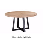 Ronde Eiken Eettafel Rustiek U poot dubbel klein.jpg