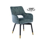 Tower Living Eetkamerstoel Lenno Stof Adore Grey Blue 31