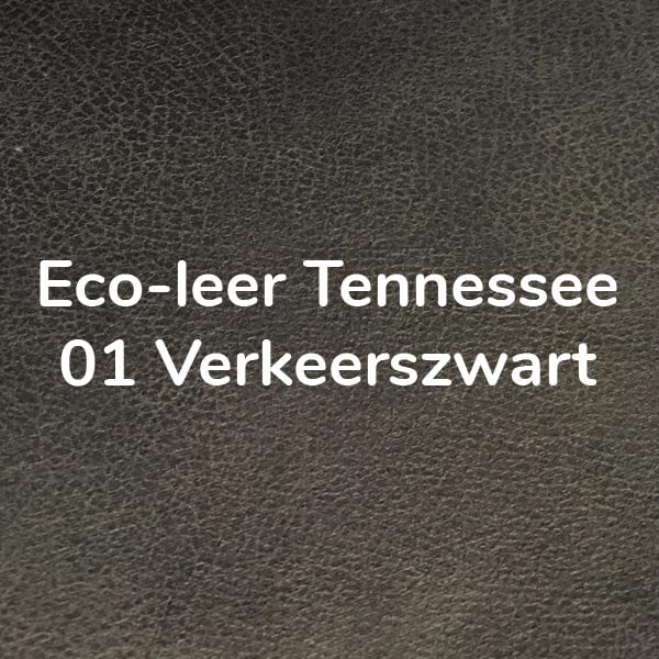 Eco leer Tennessee 01 Verkeerszwart