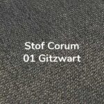 Stof Corum 01 Gitzwart