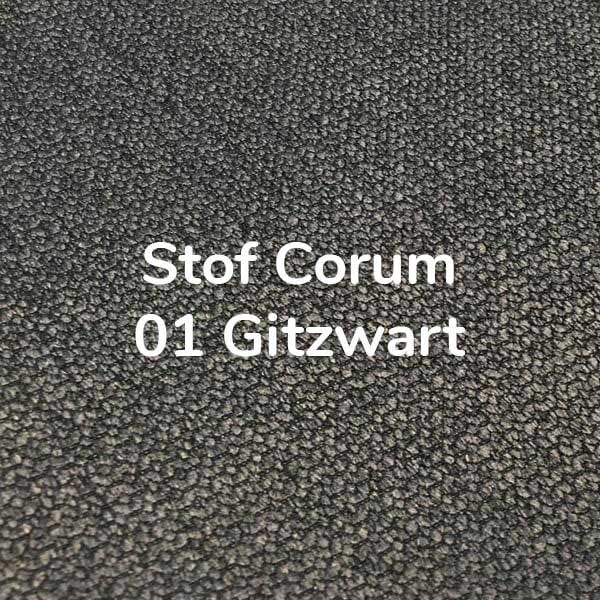 Stof Corum 01 Gitzwart