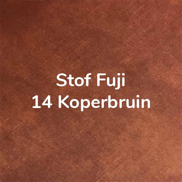 Stof Fuji 14 Koperbruin