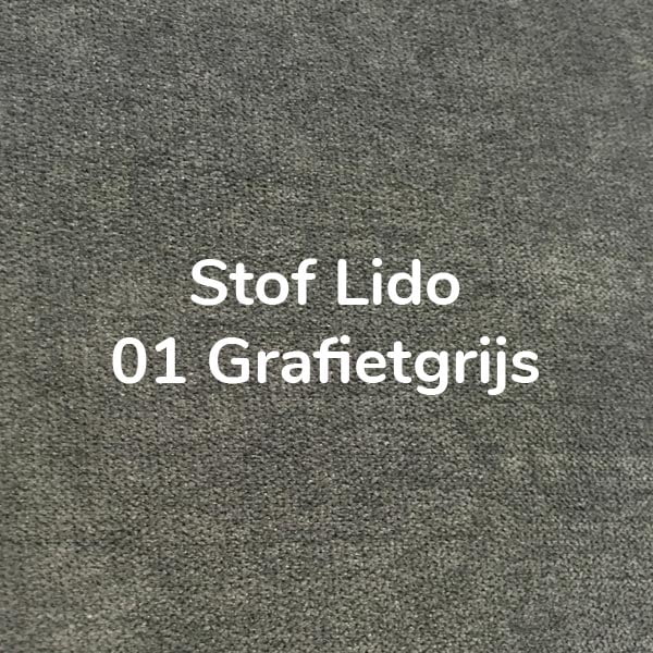 Stof Lido 1 Grafietgrijs