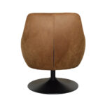 Fauteuil Azura Eco leer Bull 28 Cognac Achteraanzicht