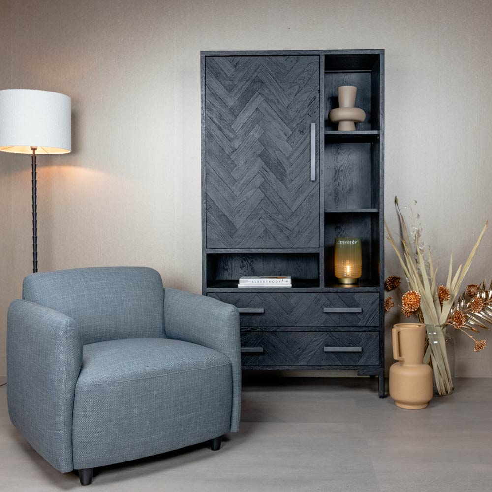 Tower Living Fauteuil Bradfort Stof Montego 466 Grey