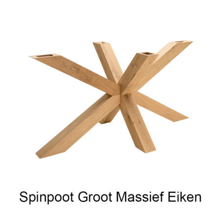 Tafel Spinpoot Groot Massief Eiken