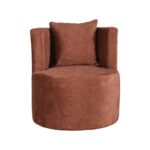 LABEL51 Fauteuil Evy 65cm Rust Velours Voorkant.jpg