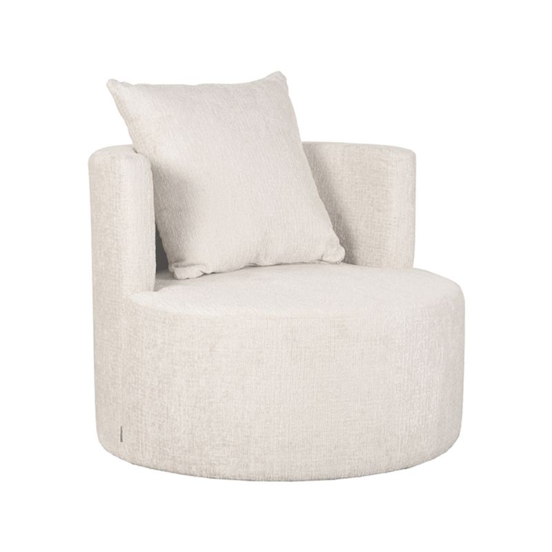 LABEL51 Fauteuil Evy 90cm Creme Elegance Perspectief