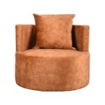 LABEL51 Fauteuil Evy 90cm Rust Velours Voorkant.jpg