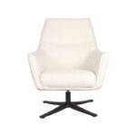 LABEL51 Fauteuil Tod Ivoor Boucle 76x75x90 cm Voorkant