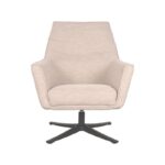 LABEL51 Fauteuil Tod Naturel Boucle 76x75x90 cm Voorkant