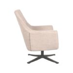 LABEL51 Fauteuil Tod Naturel Boucle 76x75x90 cm Zijkant