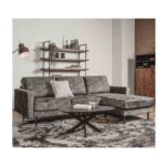 Loungebank Cambridge met stof Adore 17 Grey Olive sfeerfoto