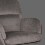 LABEL51 Draaifauteuil Moss 70x77x90 Cm Antraciet Cosmo Detail