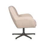 LABEL51 Draaifauteuil Moss 70x77x90 Cm Naturel Touch Zijkant