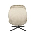 LABEL51 Fauteuil Noel 80x66x57 cm Beige Elegance Achterkant 1