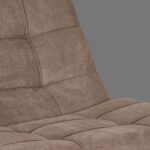 LABEL51 Relaxfauteuil Alvar 53x57x83 Cm Taupe Micro Suede Detail