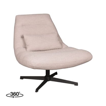 LABEL51 draaifauteuil nox 77x62x53 cm naturel boucle perspectief 360 v2